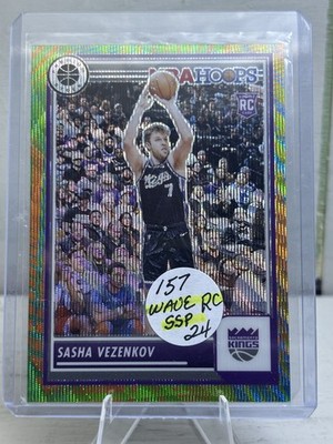 2023-24 Panini Nba Hoops Premium Stock - Sasha Vezenkov  Multi Wave Prizm (RC)