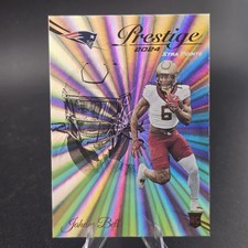 2024 Panini Prestige Xtra Points Sunburst #361 Jaheim Bell RC Patriots