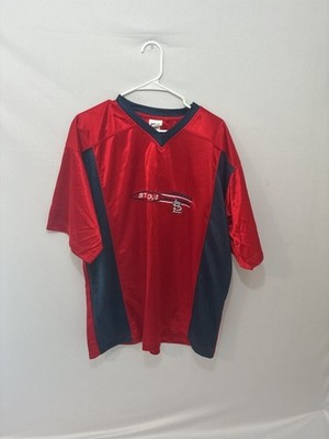 St. Louis Cardinals MLB VF Imagewear Red and Navy Blue Short Sleeve V-Neck Jerse