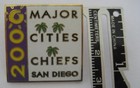 2000 Major Cities Chiefs San Diego Pin -  1 1/8" Square — photo 3