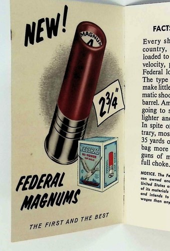 Cartucho federal Hunting Pocket Record 1956 CO. - Imagen 3 de 5