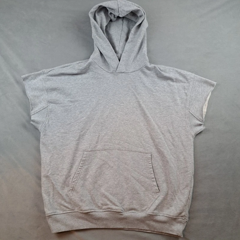 gymshark sleeveless gym workout cotton hoodie