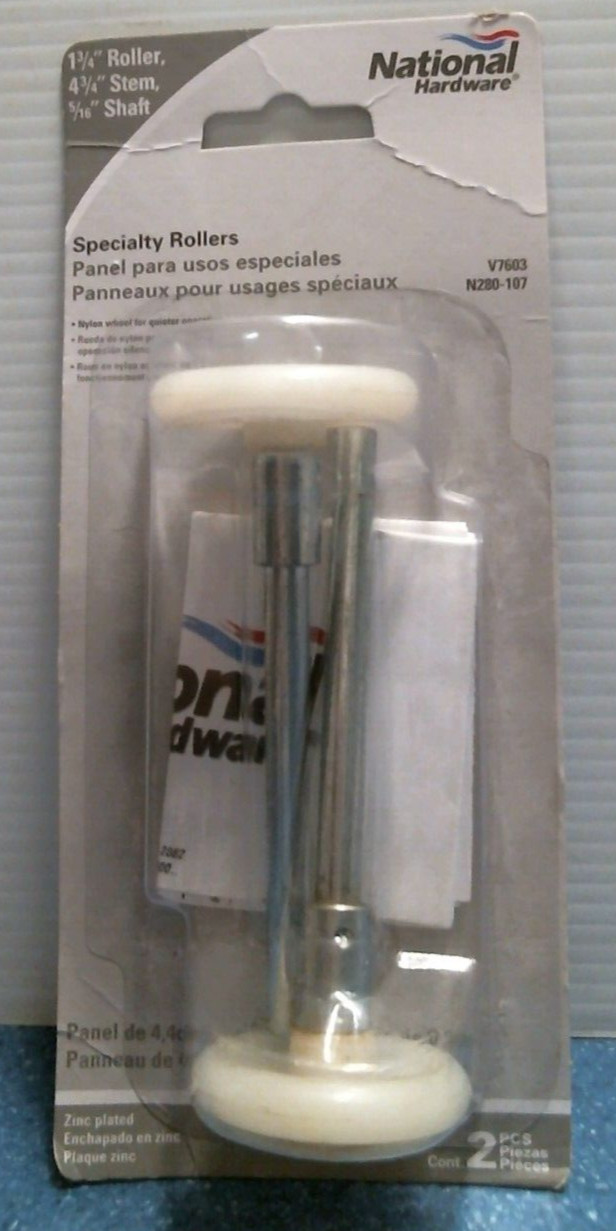 National Hardware Specialty Rollers, 1-3/4", 2 pk.   (N280-107) FS