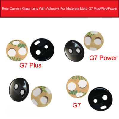 3pcs Back Glass Camera Lens Cover Replacement For Moto G7 G7 PLUS Power Play