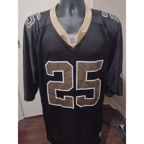 Maglia Reebok New Orleans Saints uomo taglia 2XL nera Reggie Bush #25 sul campo