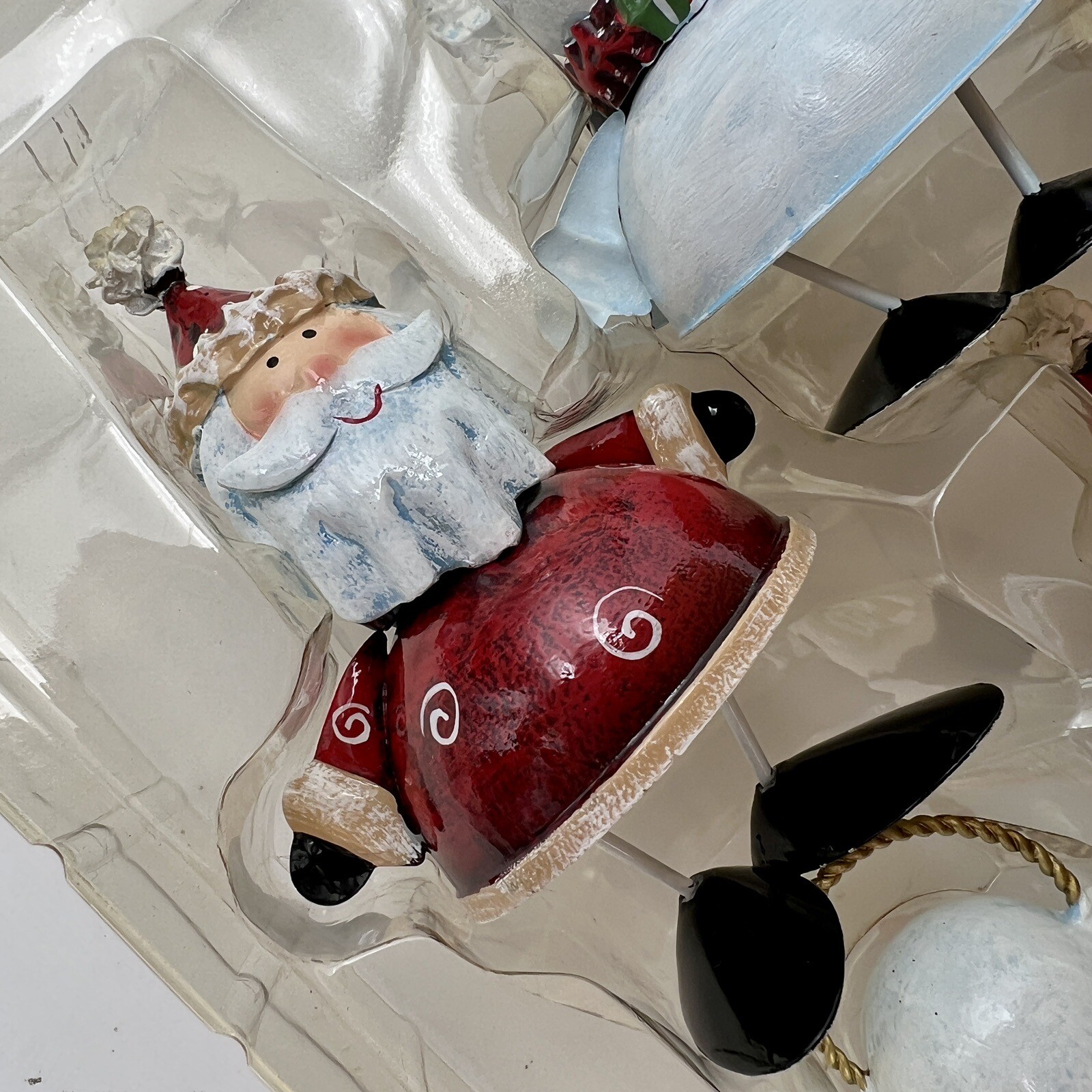 Vintage Santa’s & Snowmen Metal Painted Christmas Figurines eBay