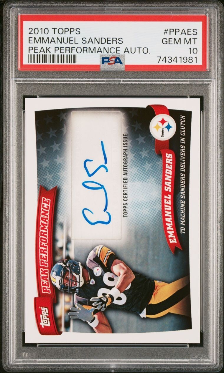 Emmanuel Sanders Topps Peak Performance Autographs #PPAES Base