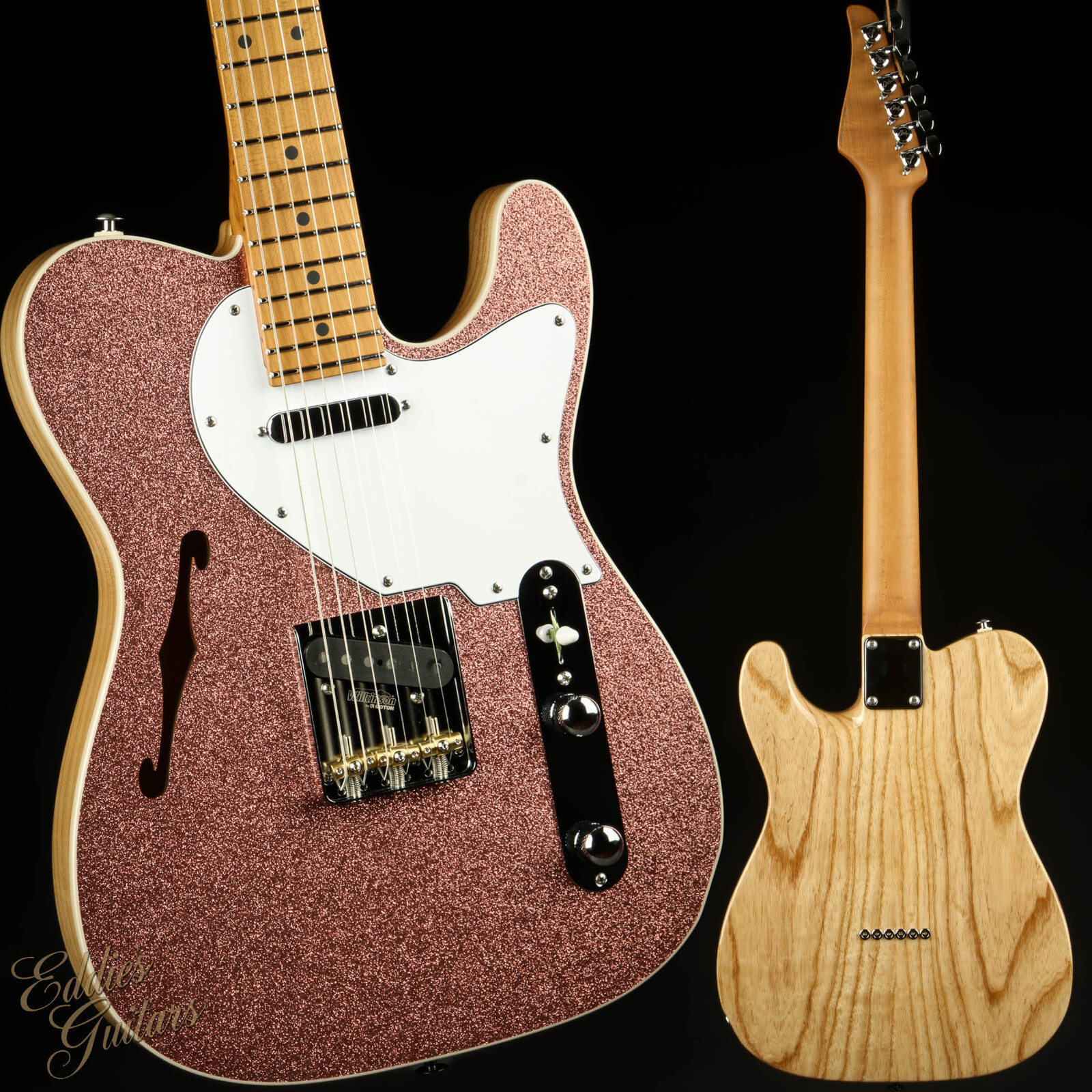 Suhr Eddie's Guitars Exclusive Custom Classic T Roasted - Rose Gold Spark #72293
