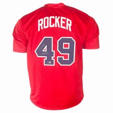 John Rocker Signed F*** NY Inscription Atlanta Red Baseball Jersey (Beckett)