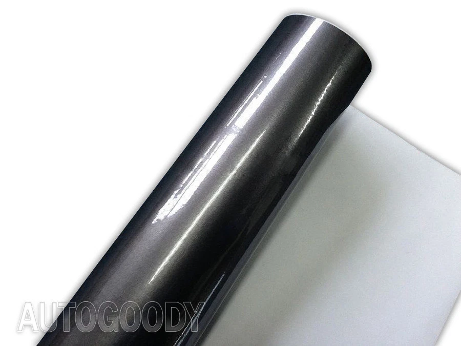 Premium Super Gloss Gray Metallic Gunmetal Vinyl Film Wrap Decal Air Bubble Free - Image 4 of 4