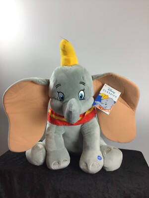 Disney,Dumbo,Elefant,Plüschtier,Plüschfigur,mit Hütchen,bestickt,mittelgroß