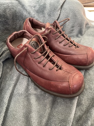 Camper Red Leather Shoes Sneakers Mens 