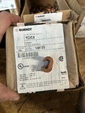 (1) Burndy yc2c4 Copper C-shape Connector
