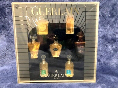 RARE Vtg GUERLAIN Mini Collection Set Shalimar, Champs Elysees, Samara...7 pcs