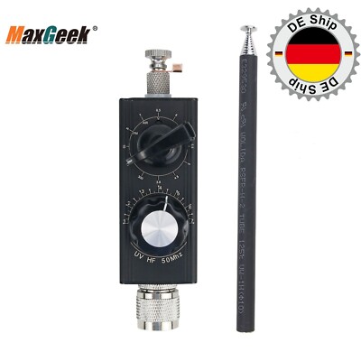 HamGeek Mini-ANT 20W QRP Shortwave HF Antenna 5M-55MHz Full-Band Tuned Antenna