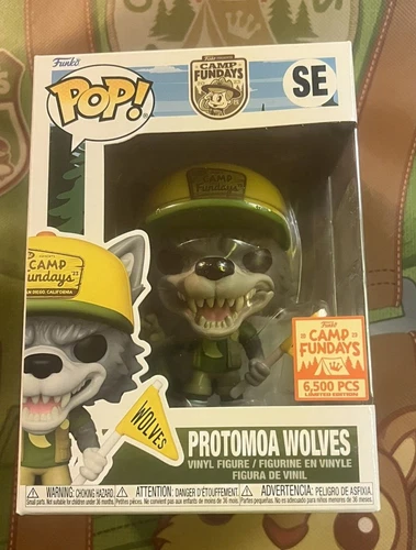 Camp Fundays 2023 Protomoa Wolves Mascot Funko Pop! SDCC Box of Fun 6500 Online