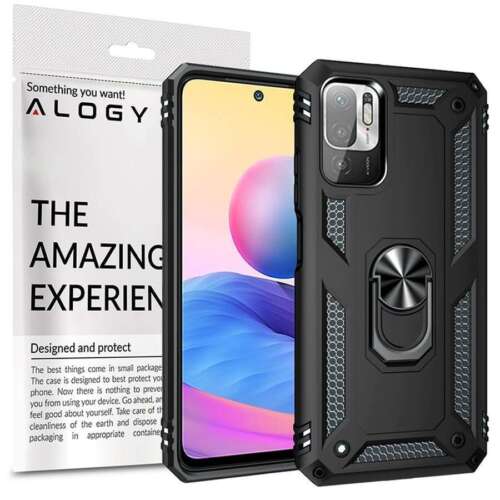 Alogy Stand Armor Ring Case for Xiaomi Poco M3 Pro/ Redmi Note 10 5G - Picture 1 of 10