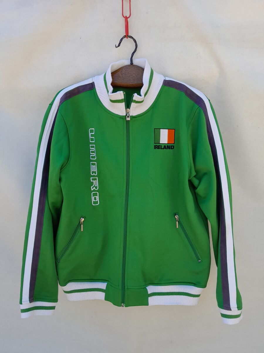Vintage Umbro Track jacket Men's Medium Green White IRELAND Vintage Umbro Track jacket Men's Medium Green White IRELAND