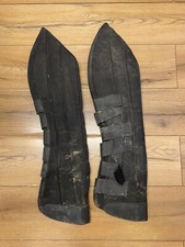 Full Black Hind Padded Travel Boots X2 Horse