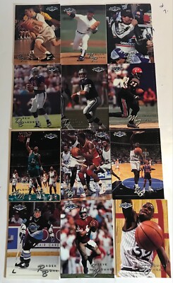 1994 Classic Assets 5 Sport Complete 50 Card Set,Shaq,Lonzo,Bledsoe,Aikman,Faulk