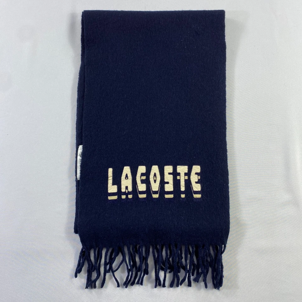 Lacoste Bufanda Silenciador Invierno Cuello Lana Bufanda Bufandas Foto 2 de 4
