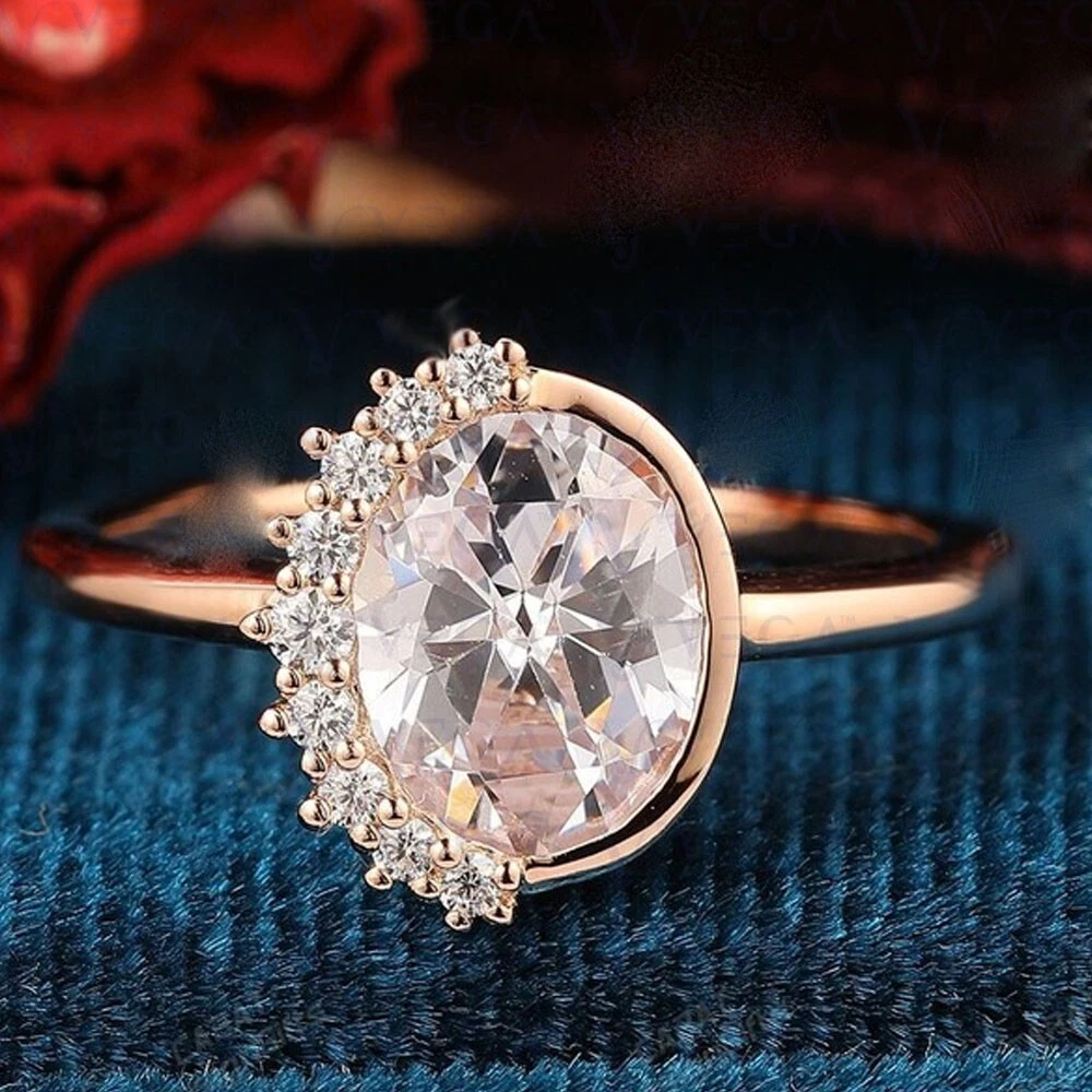 Diamond bezel hotsell engagement ring