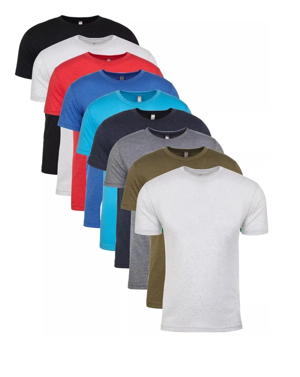 Next Level Maglietta Tri-Blend Uomo - Cotone, Poliestere E Rayon, Maniche Corte, Colori Unisex