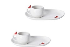S/2 Temptations Soup Mug & Sandwich Platter T...