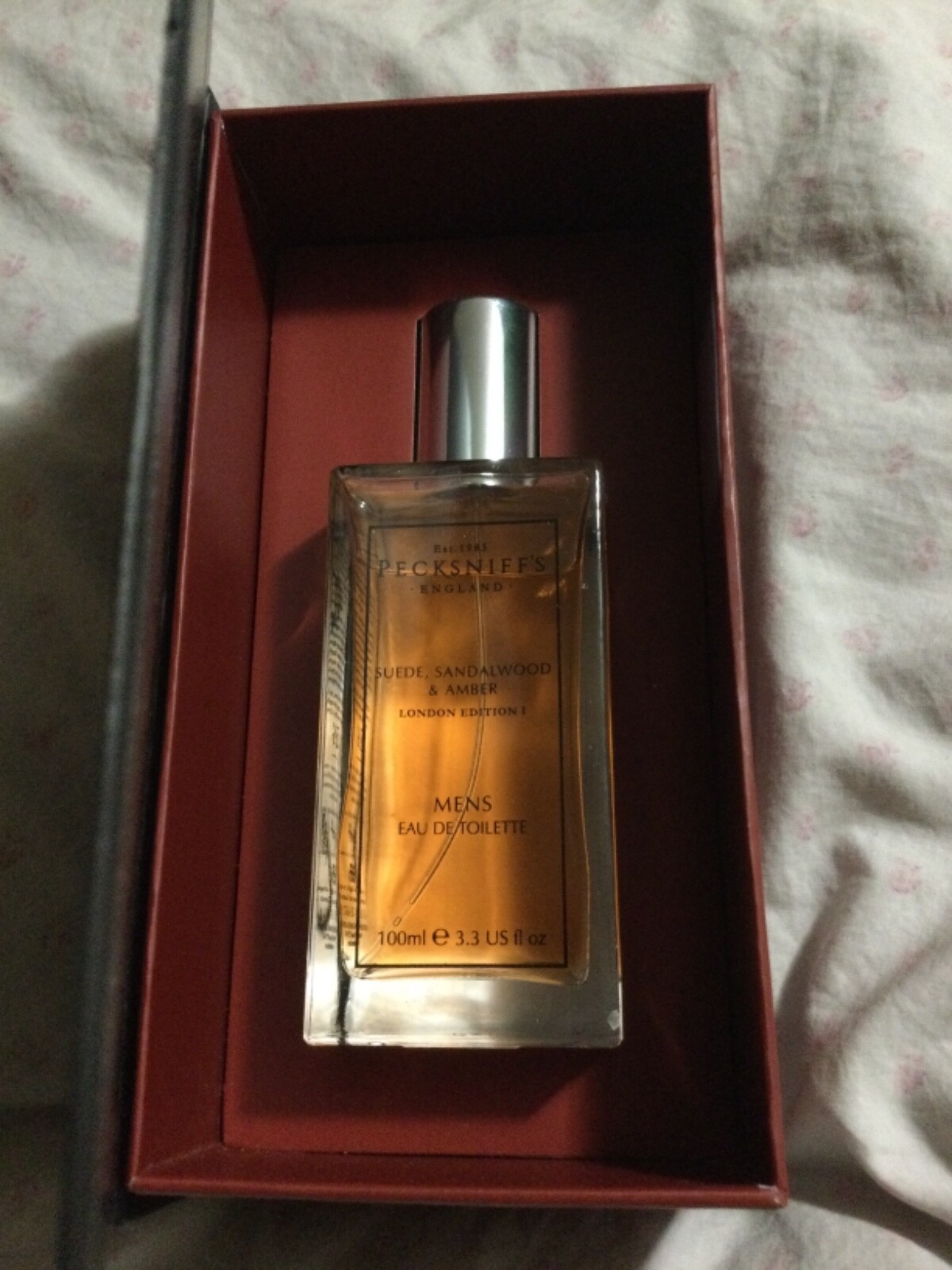 PECKSNIFF'S Men's Eau de Toilette 3.3oz/100ml SUEDE, SANDALWOOD & AMBER