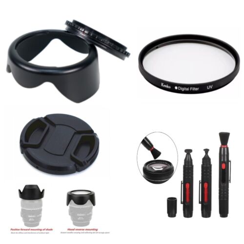 Paquete de cámara de 67 mm Campana de lente reversible Tapa Filtro UV Juego de cepillos para lente Nikon - Imagen 1 de 5