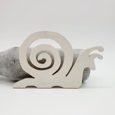 Holzartikel Tier Kriechtier Schnecke aus Holz Buchenholz Sperrholz Holzdeko