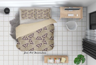 3D Butterfly Floral Pattern Quilt Cover Set Bedding Sets Pillowcases 64