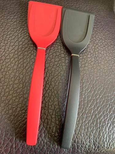2 in 1 Egg Flipper Tongs Heat Resistant Nylon Frying Pan Tool with Silicone Grip - Picture 18 of 25