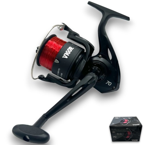 2 x 14FT Blue Beach caster Sea Fishing Rod + 2 SILK 70 Lineaffe Reels - Picture 4 of 6