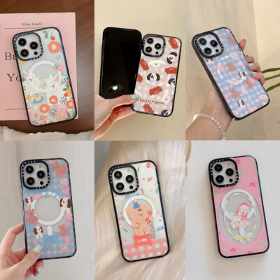 For iPhone 16 Pro Max 15 14 13 12 11 Cute Bear MagSafe