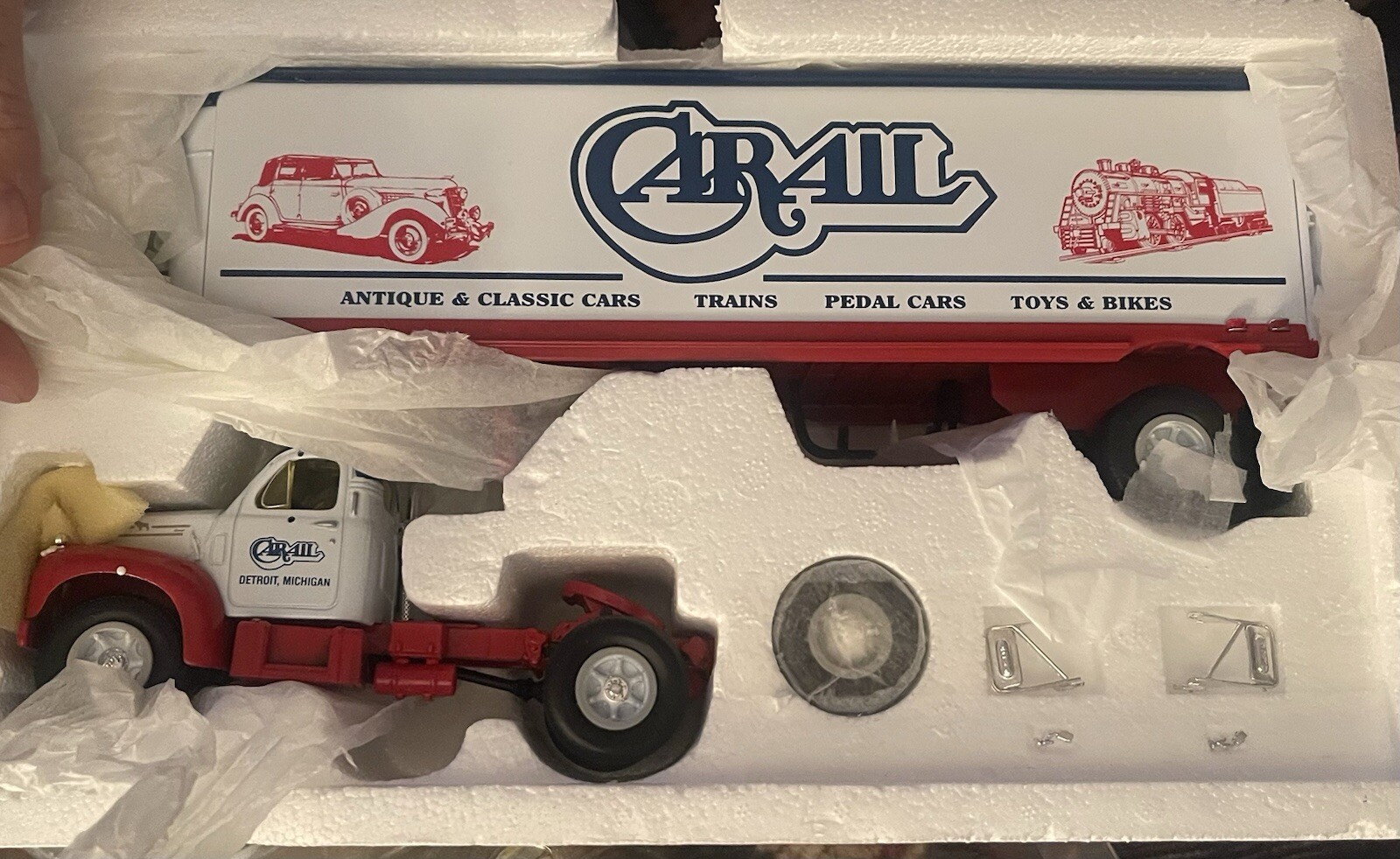First Gear Eastwood Automobilia Carail 1960 Mack B61 Tractor Trailer 1:34 1995