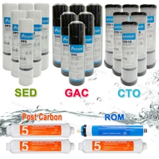 3 Year RO Water System Filters - Reverse Osmosis System Replacement 22 Filters