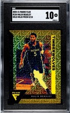 2020-21 Panini Flux #104 Malik Beasley Gold Mojo Prizm /10 SGC 10