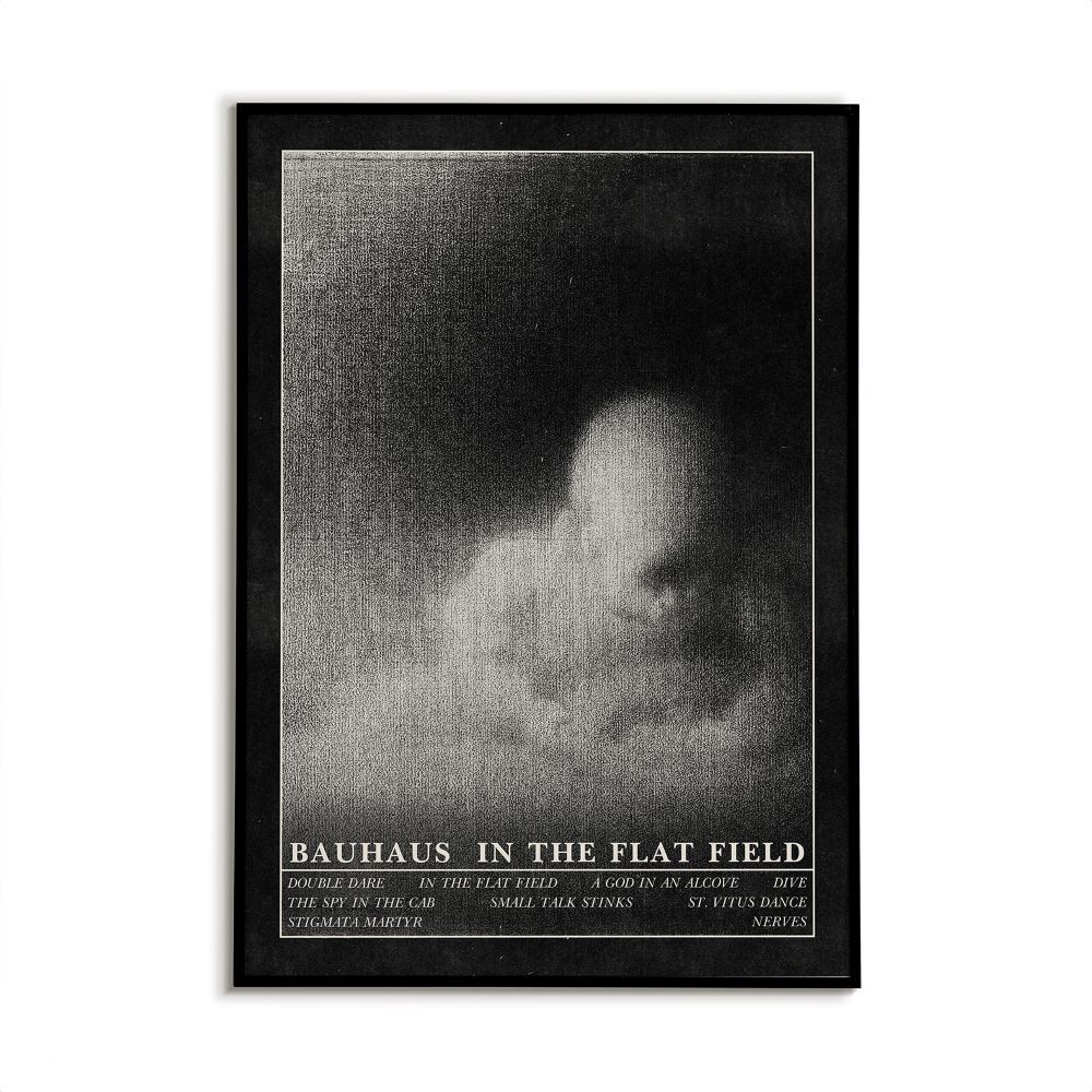 Bauhaus In The Flat Field Poster | Retro Pulp Horror Goth Rock