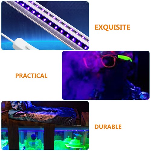 Tube Lumineux Violet LED Lumière Noire USB Lampe Fluorescente Menée - Imagen 10 de 10