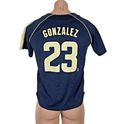 00s NIKE TEAM Padres ナイロン XL 刺繍ロゴ MLB 紺 San Diego Padres Nike Sewn Baseball Gonzalez 23 Jersey Youth Sz M