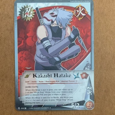 Naruto CCG Kakashi Hatake Ultimate Ninja Heroes 3 Card 333 English 2002