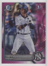 2022 Bowman Chrome Prospects Fuchsia Lava Refractor 24/199 Oswaldo Cabrera 1o3u