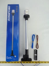 New Obcursco Boat Marine LED Anchor Navigation Light 16" Foldable Stainless SS