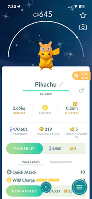 Shiny PIKACHU Charizard HAT Pokémon Go | Registered Trade