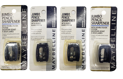 Lot Of 4 Maybelline Jumbo Pencil Sharpener 185JS(Read!!)