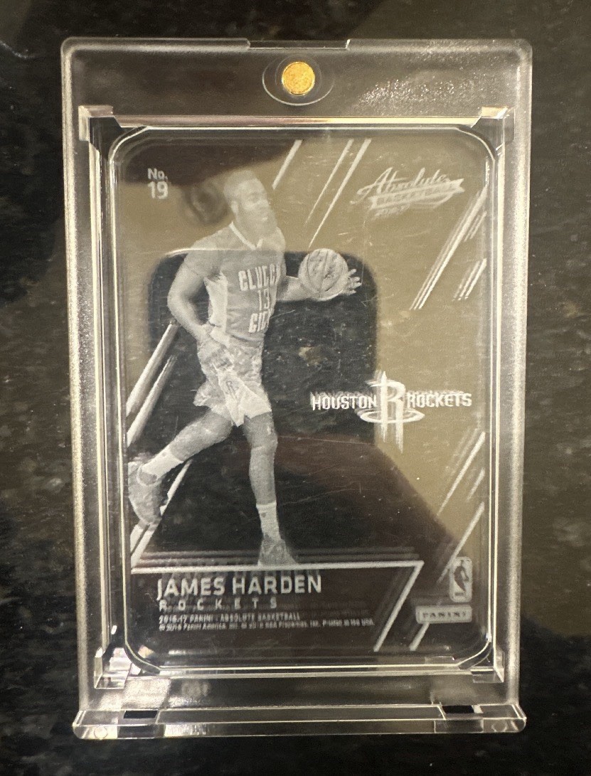 2016-17 Panini Absolute James Harden Glass Case Hit SSP
