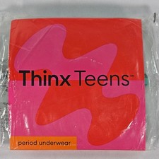 Thinx Teens Period Underwear Bikini Seafoam Green Cotton Blend Size 13-14 NEW