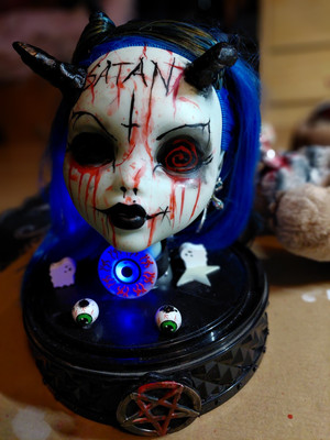 ooak horror doll living dead dolls  #goth #zombies #witch #gothic #darkness.