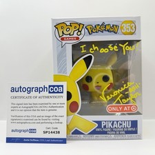 Veronica Taylor AUTOGRAPH - Pokemon Signed Pikachu Funko Pop ACOA *PROOF*
